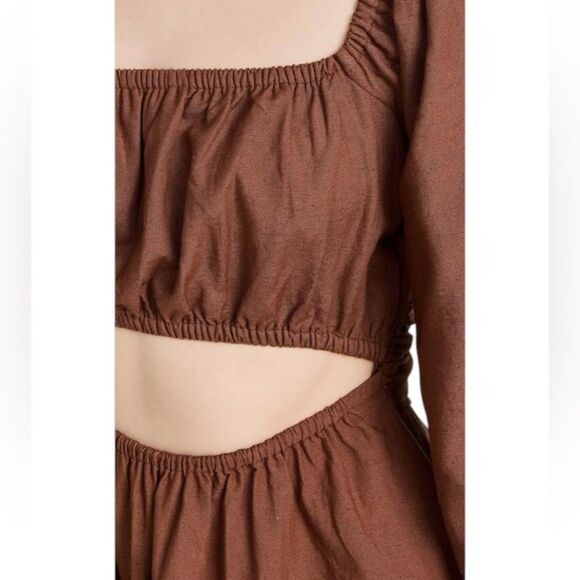 L*Space Rosita Square Neckline Long Raglan Sleeve Dress NWT Size Small - Picture 8 of 8